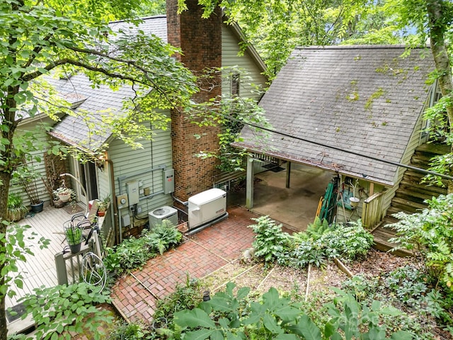 1102 Lake Montonia Rd, Kings Mountain, NC 28086 - view of patio / terrace featuring a deck and central air condition unit