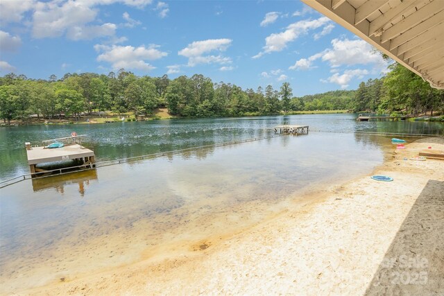 1102 Lake Montonia Rd, Kings Mountain, NC 28086 - water view with a forest