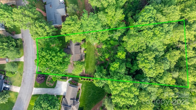 220 W Park Dr, Morganton, NC 28655 - aerial view of property and surrounding area featuring property boundaries highlighted