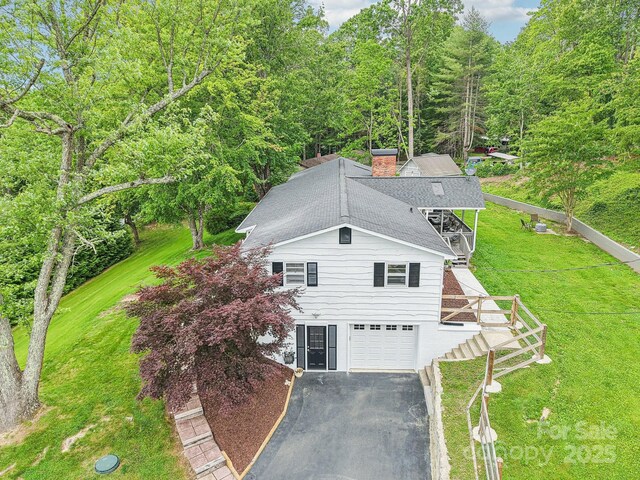 68 Broyles Rd, Hendersonville, NC 28791 - view of subject property featuring a heavily wooded area