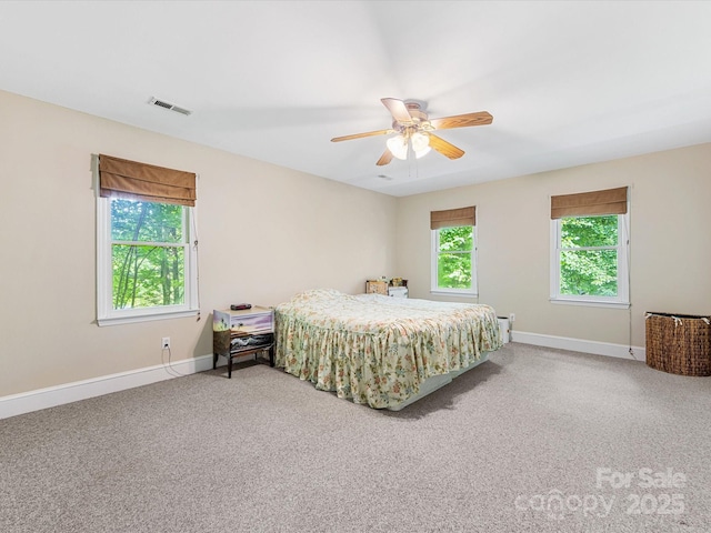 10710 Bristlecone Ct, Mint Hill, NC 28227 - bedroom with carpet floors and a ceiling fan