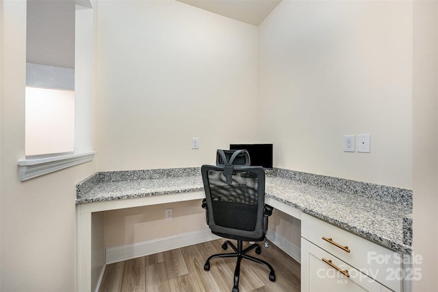 705 Hinterland Ln, Matthews, NC 28104 - office with built in study area, wood finished floors, and baseboards