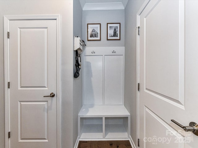 5811 Mantle Way, Kannapolis, NC 28081 - mudroom with baseboards and wood finished floors