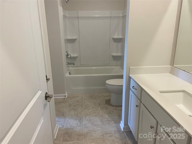 108 Red Juniper Way, Statesville, NC 28625 - bathroom featuring vanity, toilet, and shower / tub combination