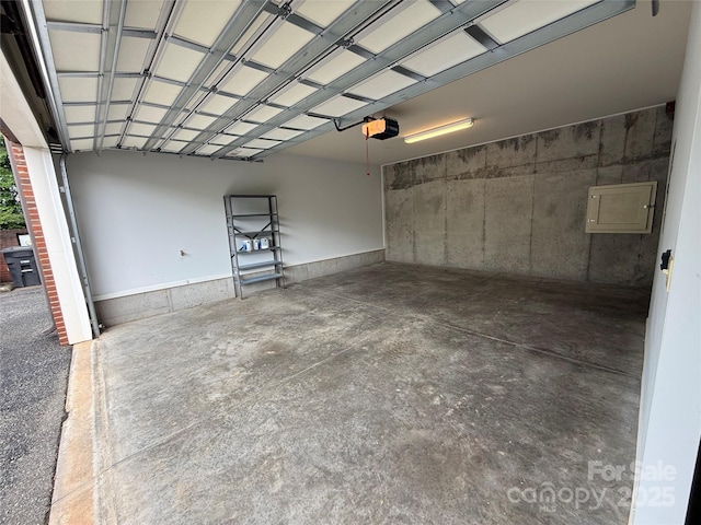 129 Steinbeck Way Unit B, Mooresville, NC 28117 - garage featuring a garage door opener and electric panel