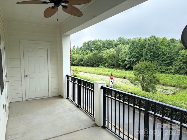 129 Steinbeck Way Unit B, Mooresville, NC 28117 - balcony with a ceiling fan
