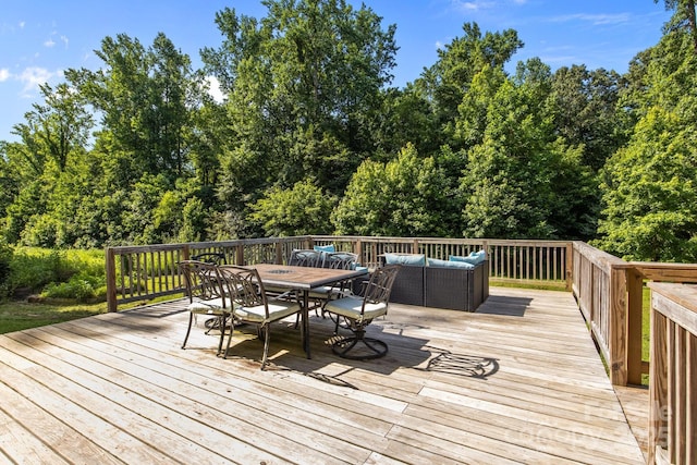 2021 Tarzi Ln, Charlotte, NC 28215 - deck with outdoor dining area and an outdoor hangout area