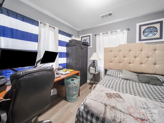 339 Arnold St, Rock Hill, SC 29730 - bedroom with light wood-style flooring and a desk