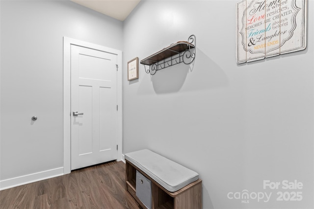5079 Skyfest Dr, Charlotte, NC 28215 - mudroom with wood finished floors and baseboards