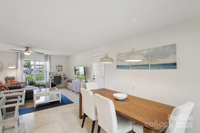 3721 Conway Ave, Charlotte, NC 28209 - dining space featuring ceiling fan