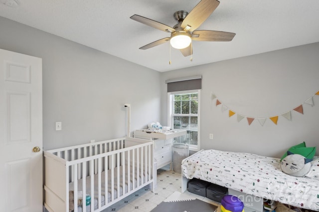 3721 Conway Ave, Charlotte, NC 28209 - bedroom featuring a ceiling fan and tile patterned floors