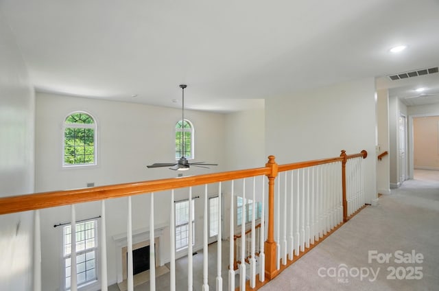 201 Limerick Dr, Matthews, NC 28104 - hall featuring carpet and recessed lighting