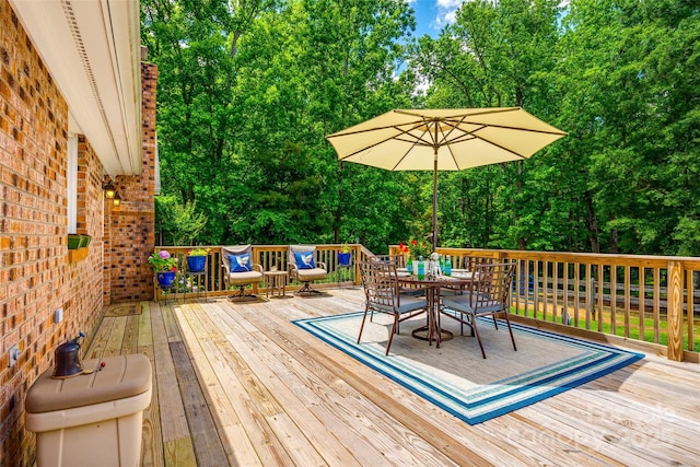 7712 Old Waxhaw Monroe Rd, Waxhaw, NC 28173 - wooden deck with outdoor dining area