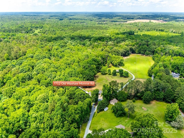 7712 Old Waxhaw Monroe Rd, Waxhaw, NC 28173 - bird's eye view of a heavily wooded area