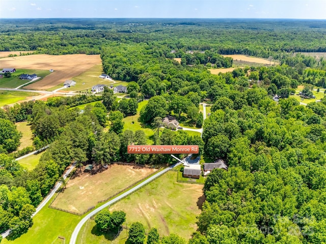 7712 Old Waxhaw Monroe Rd, Waxhaw, NC 28173 - bird's eye view of a forest