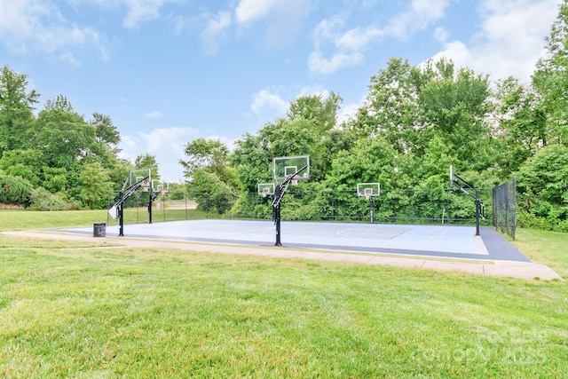 9641 Bellamy Pl NW, Concord, NC 28027 - view of sport court with a yard and community basketball court