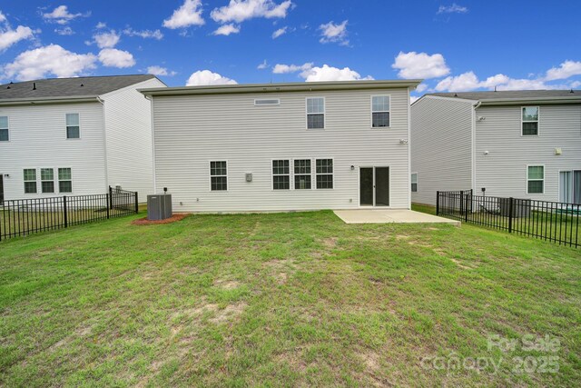 300 Kennerly Center Dr, Mooresville, NC 28115 - rear view of house with a patio and central AC unit
