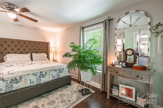 1804 Fairlawn Ct, Rock Hill, SC 29732 - bedroom featuring wood finished floors, baseboards, and a ceiling fan