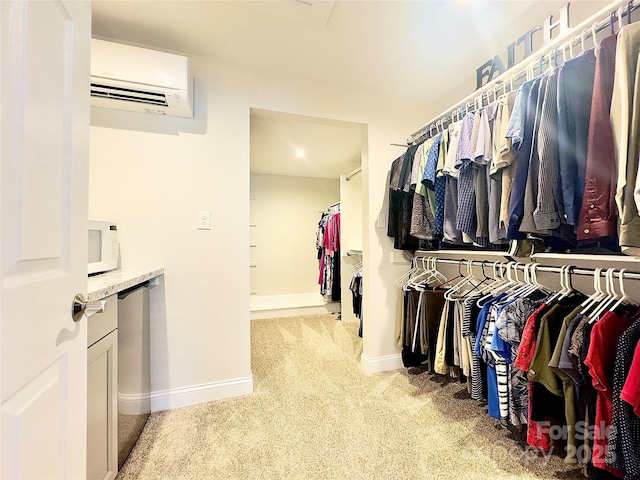 1035 15th Ave NW, Hickory, NC 28601 - walk in closet featuring a wall mounted air conditioner and carpet floors