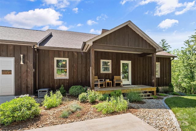 2508 Wolf Pit Rd, Morganton, NC 28655 - view of front of house with board and batten siding and roof with shingles
