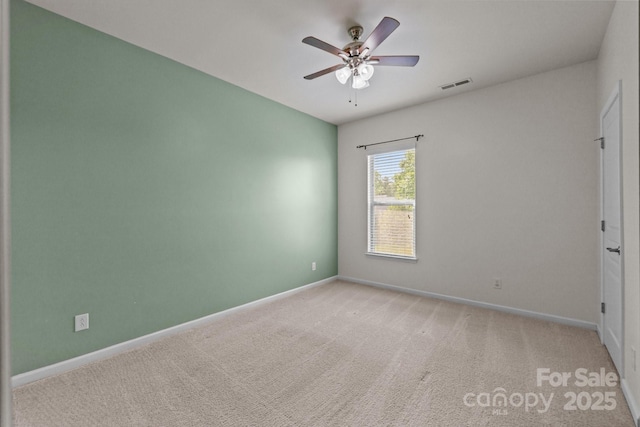1035 Ivey Ct, Indian Land, SC 29707 - spare room with ceiling fan, baseboards, and carpet floors