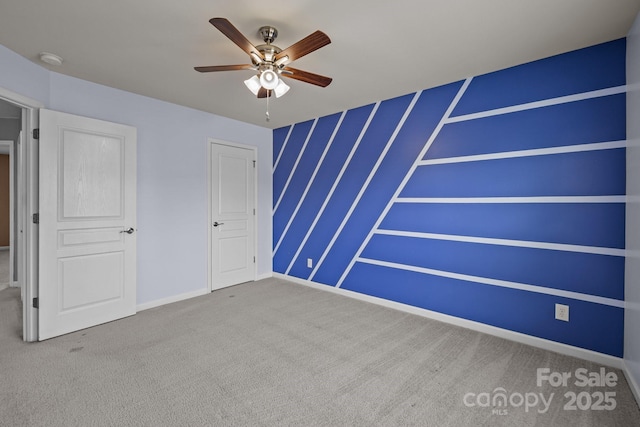 1035 Ivey Ct, Indian Land, SC 29707 - unfurnished bedroom featuring carpet flooring, baseboards, and ceiling fan
