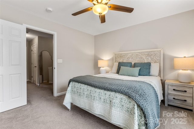 9651 Bailey Rd, Cornelius, NC 28031 - bedroom featuring carpet floors, a ceiling fan, and baseboards