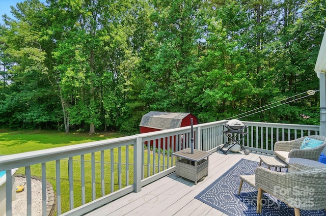 231 Valley View Dr, Clover, SC 29710 - deck featuring a yard