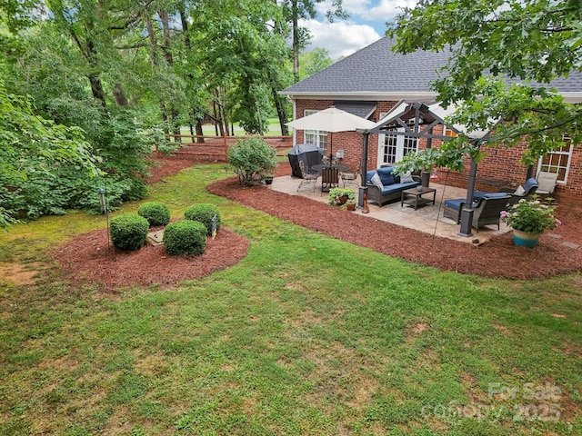 105 Prairie Rose Ct, Waxhaw, NC 28173 - view of yard with a patio and outdoor lounge area