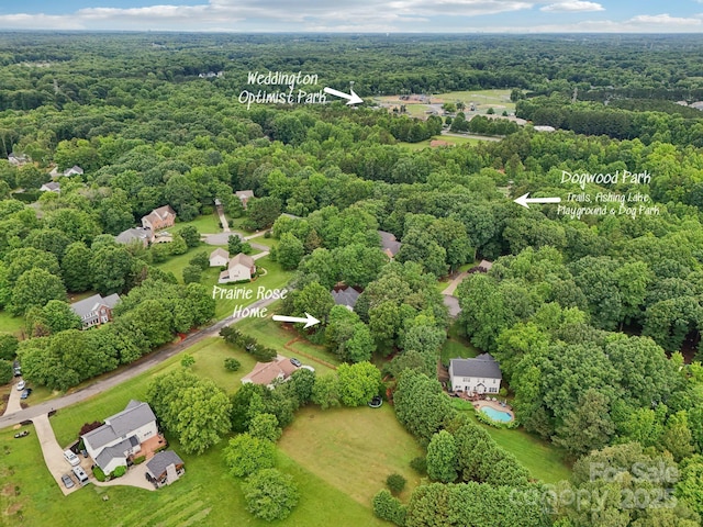 105 Prairie Rose Ct, Waxhaw, NC 28173 - drone / aerial view of a forest