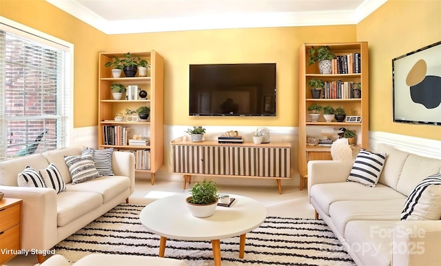 105 Prairie Rose Ct, Waxhaw, NC 28173 - living area with ornamental molding