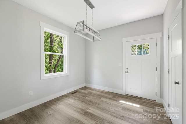 156 Mingus Hill Rd, Canton, NC 28716 - entryway featuring healthy amount of natural light, wood finished floors, and baseboards