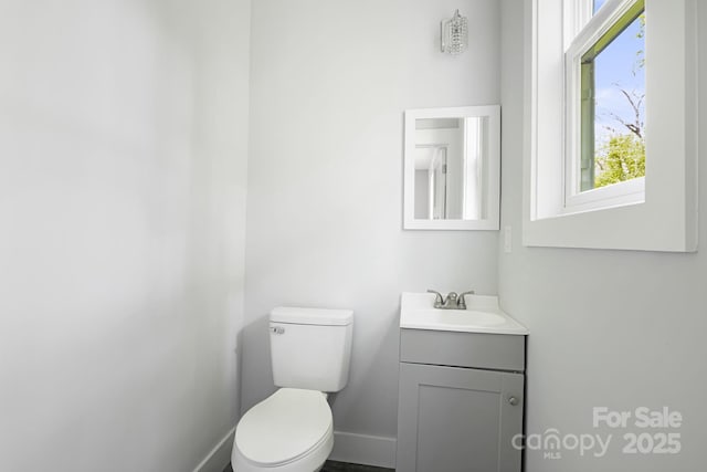 156 Mingus Hill Rd, Canton, NC 28716 - half bath with vanity, toilet, and baseboards