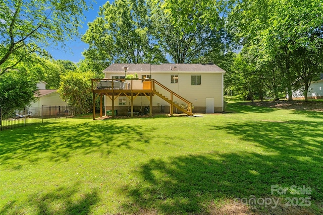 7018 Rollingridge Dr, Charlotte, NC 28211 - rear view of house with stairs and a deck