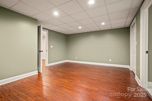182 Kensington Dr, Forest City, NC 28043 - empty room with wood finished floors, baseboards, and recessed lighting