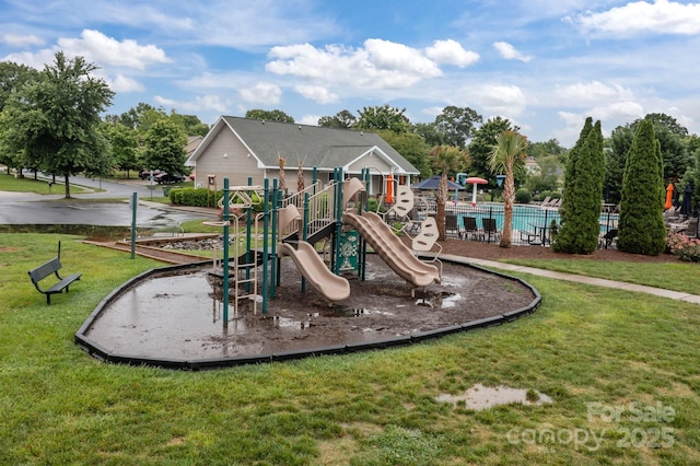 308 Planters Way, Mount Holly, NC 28120 - community playground featuring a yard
