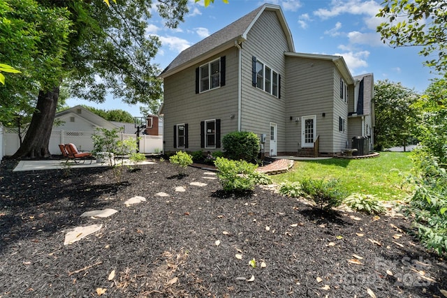 141 Eastover Dr SE, Concord, NC 28025 - rear view of property with a patio area and central air condition unit