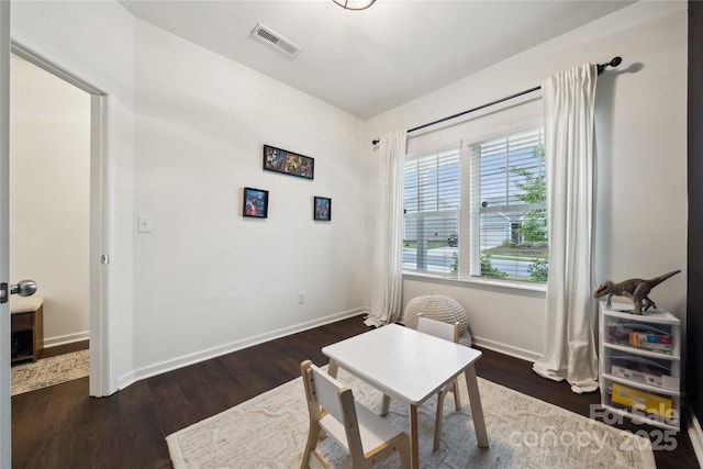 5113 Saddleback Dr, Mount Holly, NC 28120 - office featuring dark wood finished floors and baseboards