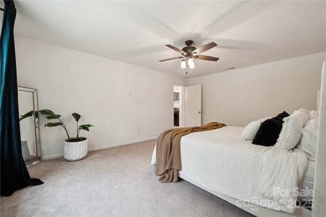 5113 Saddleback Dr, Mount Holly, NC 28120 - carpeted bedroom featuring ceiling fan and baseboards