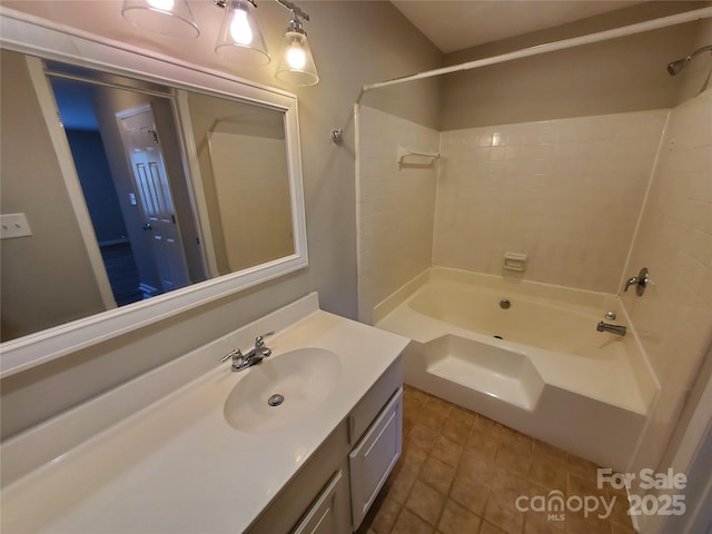 5003 Sharon Rd Unit Q, Charlotte, NC 28210 - bathroom featuring shower / bath combination and vanity