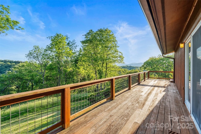 55 Dane Acres Dr, Alexander, NC 28701 - view of wooden deck