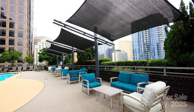 333 W Trade St Unit 1304, Charlotte, NC 28202 - view of patio / terrace featuring an outdoor hangout area