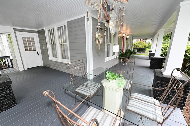 616 N Deal Ave, Newton, NC 28658 - view of wooden porch