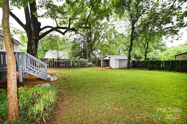 616 N Deal Ave, Newton, NC 28658 - view of yard with stairway