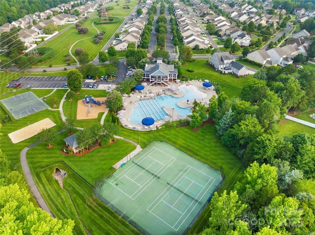 3938 Isenhour Rd, Kannapolis, NC 28081 - drone / aerial view of a pool area
