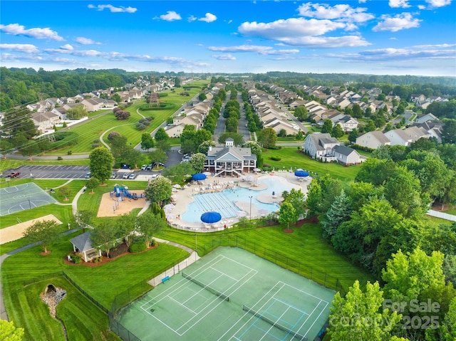 3938 Isenhour Rd, Kannapolis, NC 28081 - aerial view of residential area with a pool area