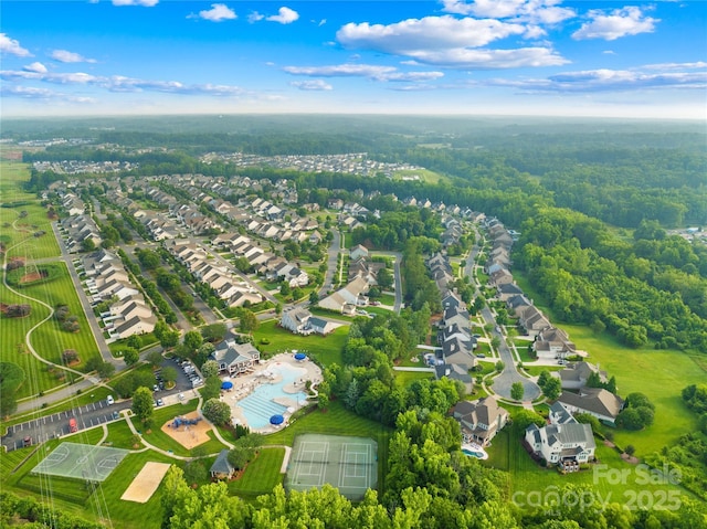 3938 Isenhour Rd, Kannapolis, NC 28081 - aerial view of residential area featuring a pool