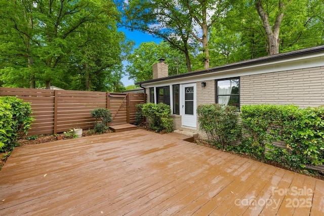 7022 Lakeside Dr, Charlotte, NC 28215 - view of wooden deck