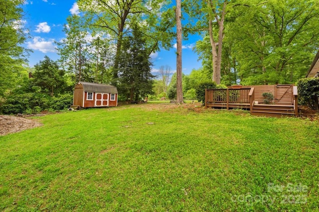 7022 Lakeside Dr, Charlotte, NC 28215 - view of grassy yard with a deck