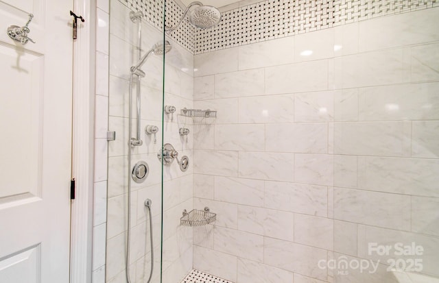 305 E High Point Ln, Hendersonville, NC 28791 - full bathroom with a stall shower